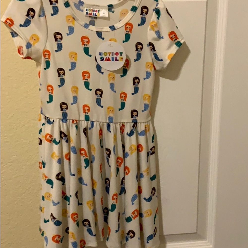 Dot dot smile kids dress NWT mermaids